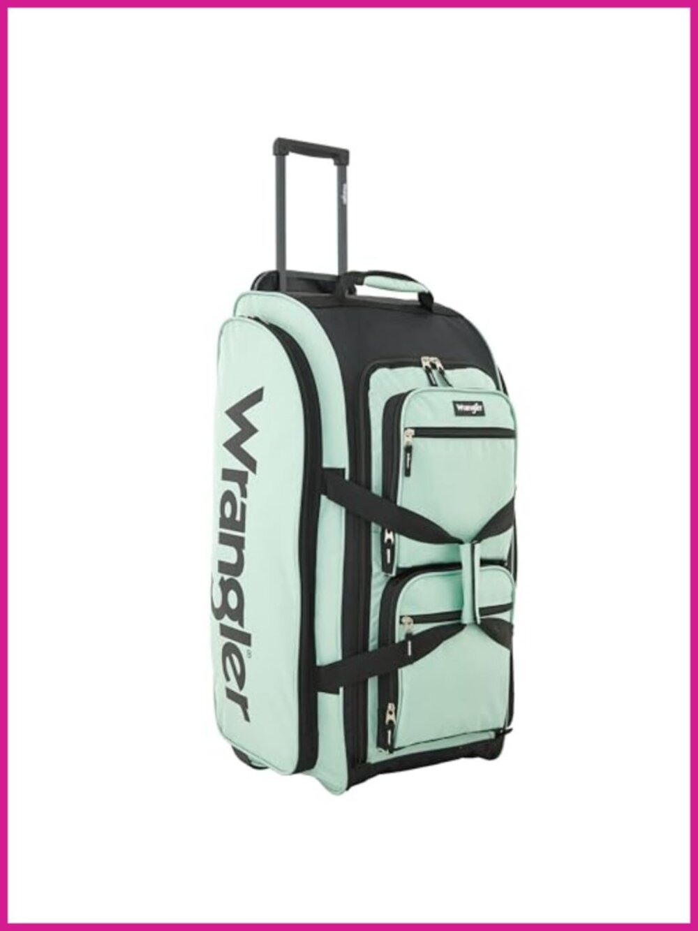 Wrangler Wesley Rolling Duffel Bag Large 30-Inch Check-In Size Nylon Travel